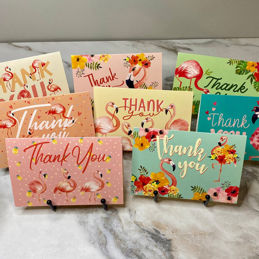 Greeting Card - Flamingo Thank You