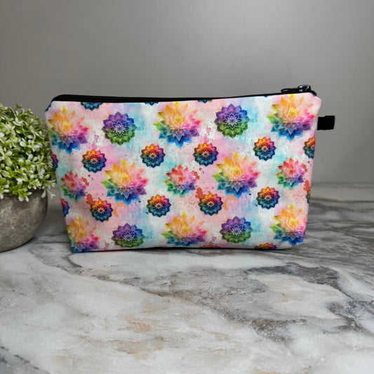 Pouch - Rainbow Mandala Ombre