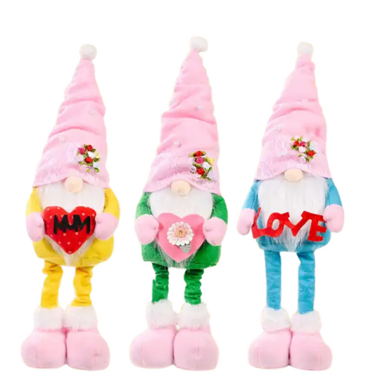 Telescopic Standing Gnome Decor - Hearts #1