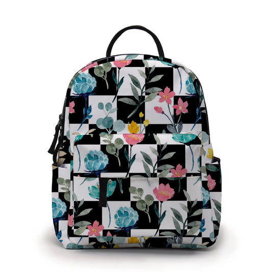 Mini Backpack - Floral Checker