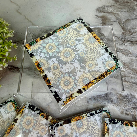The Sticky Note Collection - Turquoise Sunflower