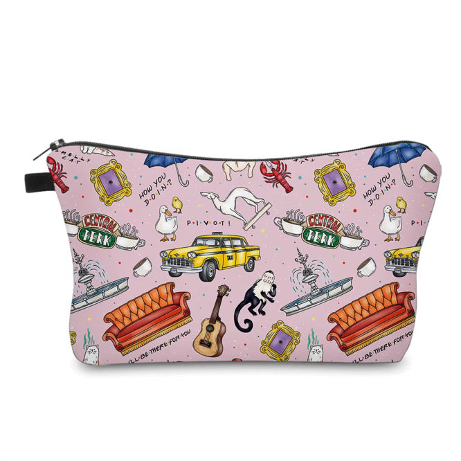 Pouch - Friends on Pink