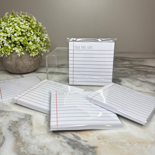 The Sticky Note Collection - Adult, Fuck This Shit