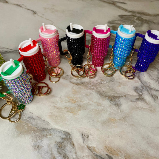 Keychain - Lip Balm Tumbler #4 Gems