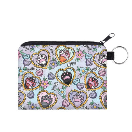 Mini Pouch - Cat Paw Meow Pastel