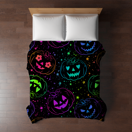 Blanket Halloween #36 - Rainbow Pumpkin
