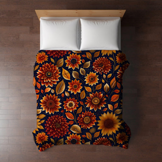 Blanket Halloween #26 - Moody Crimson Floral