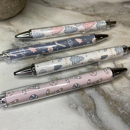 Pen - Clear Christmas Tree Peppermint Mix