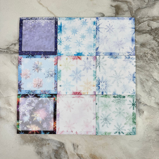 The Sticky Note Collection - Christmas Snowflake Bundle 9 Pack