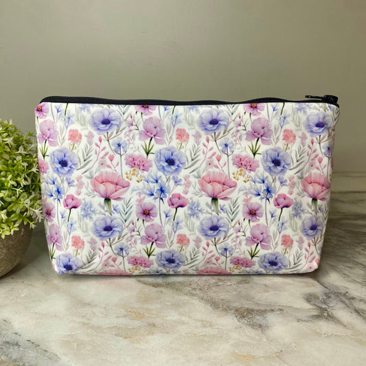 Pouch - Floral Lavender Pink