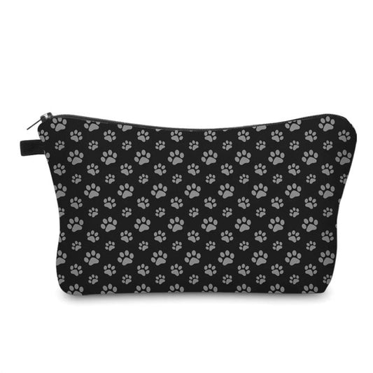 Pouch - Paw Dog Cat Black Grey