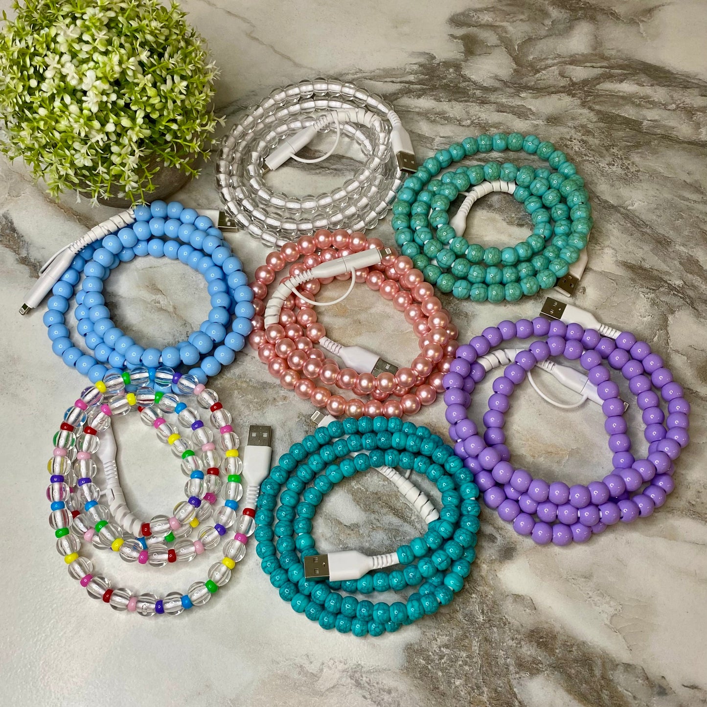 Charging Cord - Beaded #2 - PREORDER