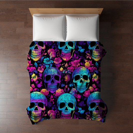 Blanket Halloween #25 - Rainbow Skull
