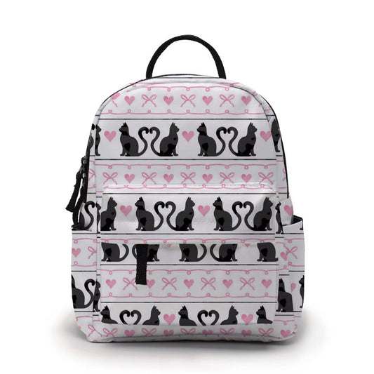 Mini Backpack - Cat Heart Bow
