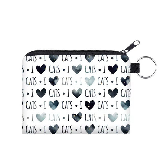 Mini Pouch - I Love Cats