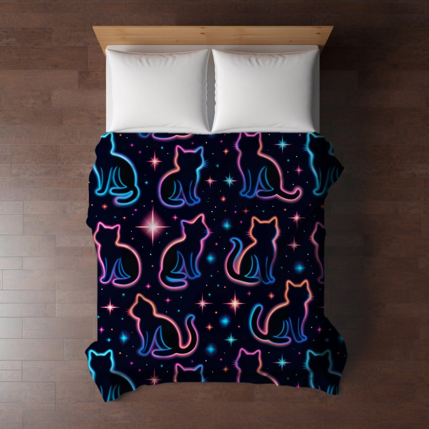 Blanket Halloween #28 - Neon Cats