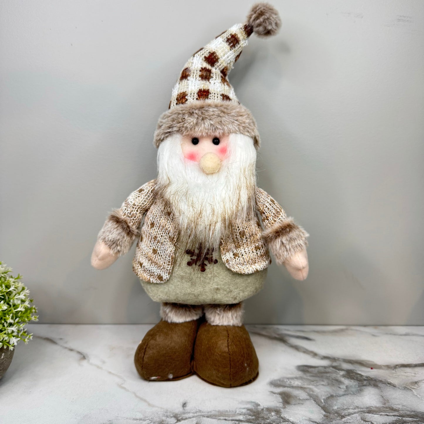 Telescopic Standing Christmas Decor - Tan & Grey - PREORDER 10/3-10/6