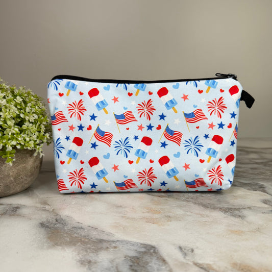 Pouch - America, Flag Fireworks