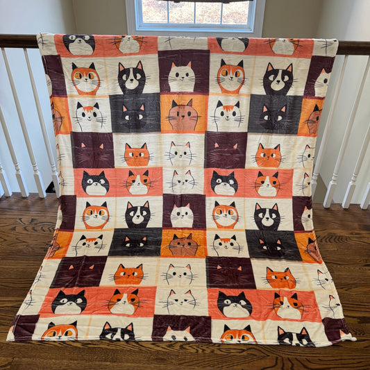 Blanket - Cat Squares