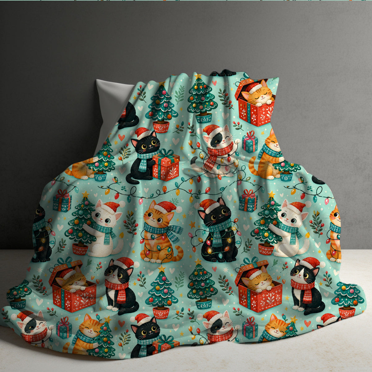 Blanket Christmas #38 - Cats and Lights - PREORDER