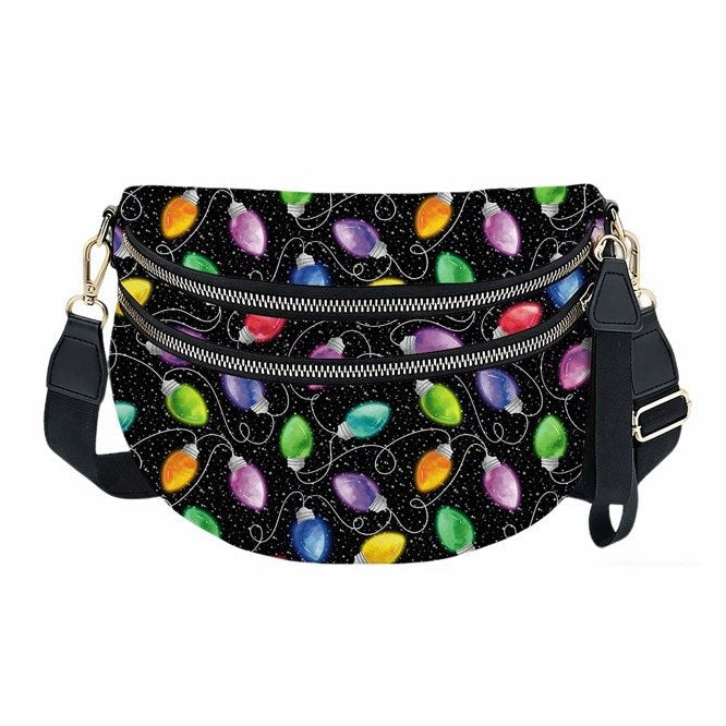 The Roni Nylon Crossbody - Christmas Lights