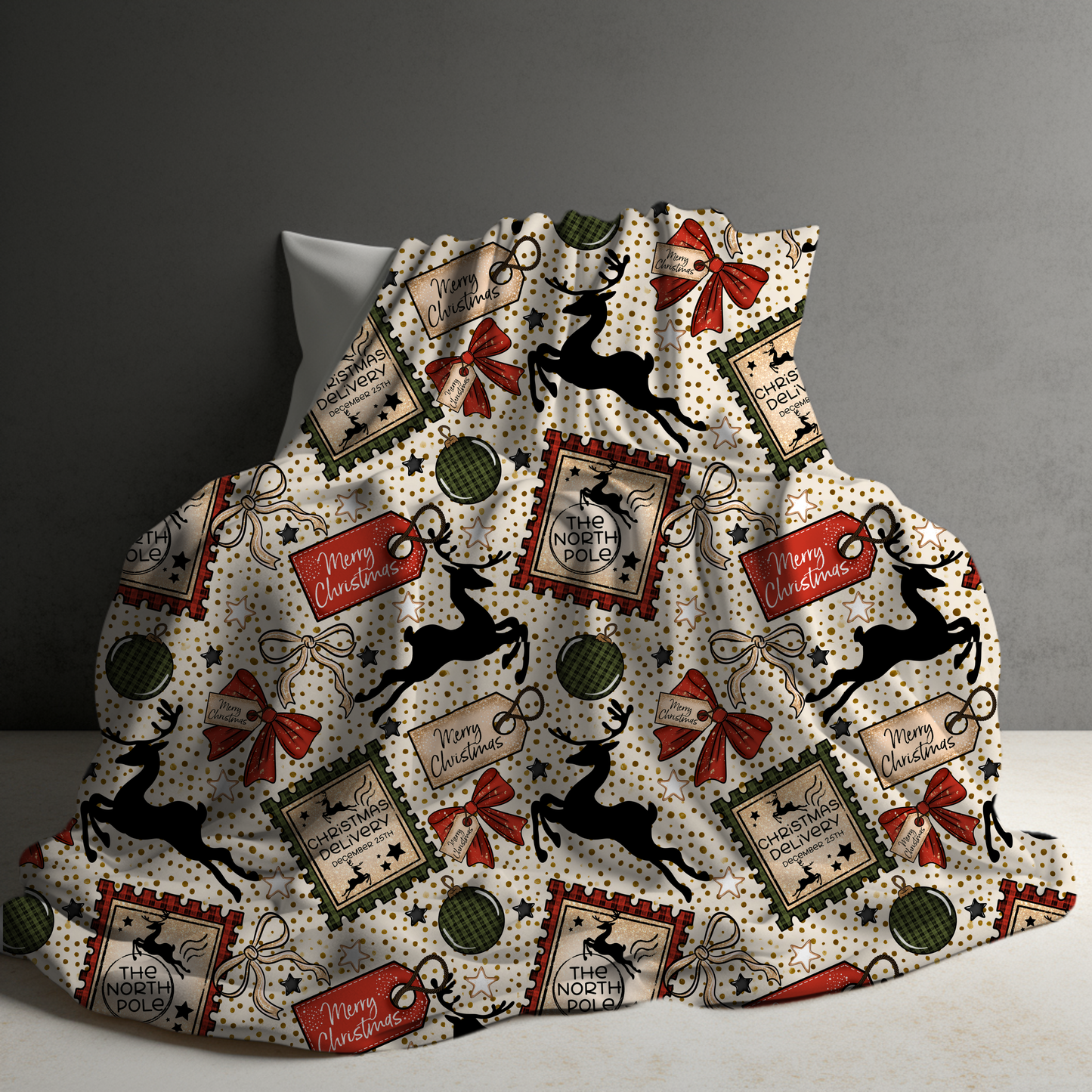 Blanket - Christmas - Stamps