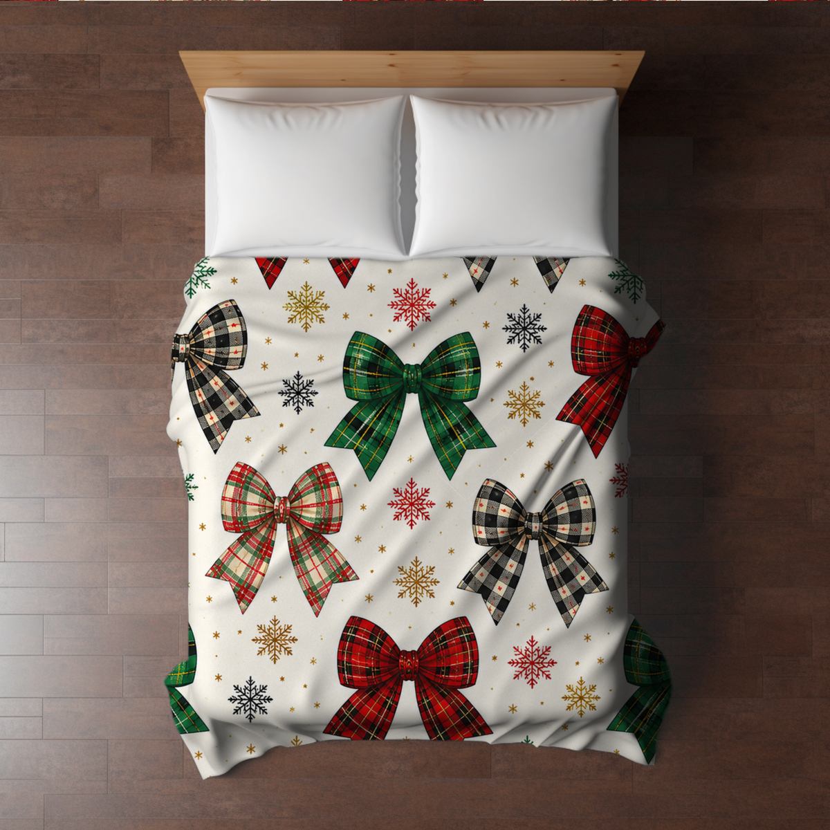 Blanket Christmas #39 - Cream Bows - PREORDER