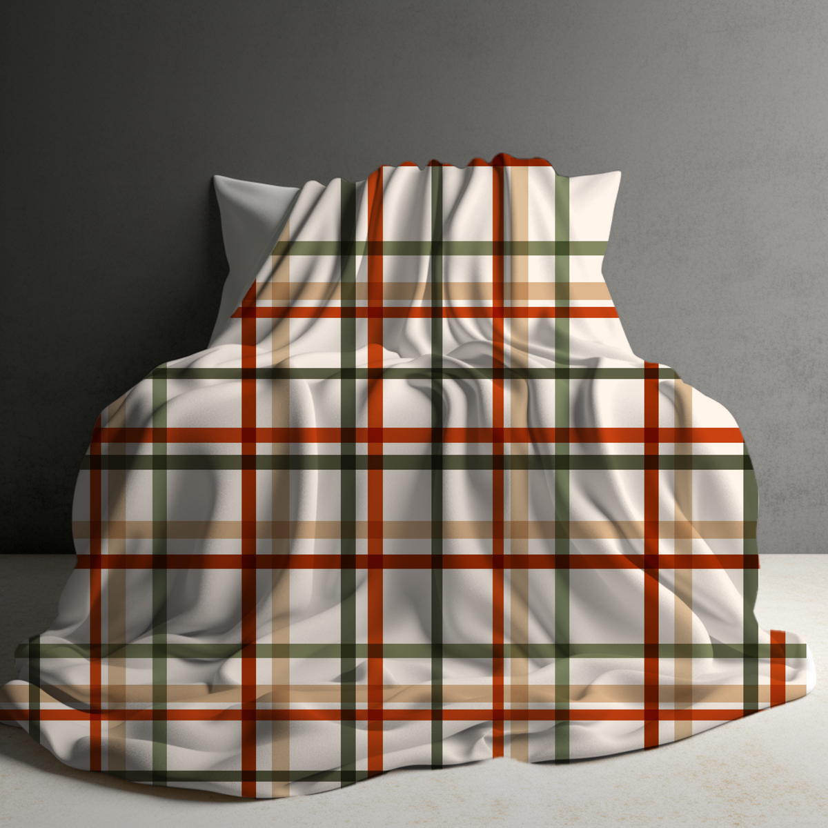 Blanket Christmas #34 - Cream Plaid - PREORDER