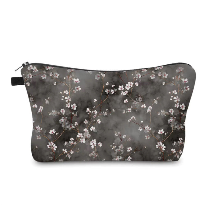 Pouch - Floral Grey Cherry Blossom