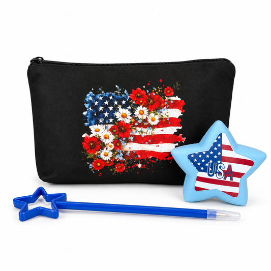 Bundled Set - America Floral Flag