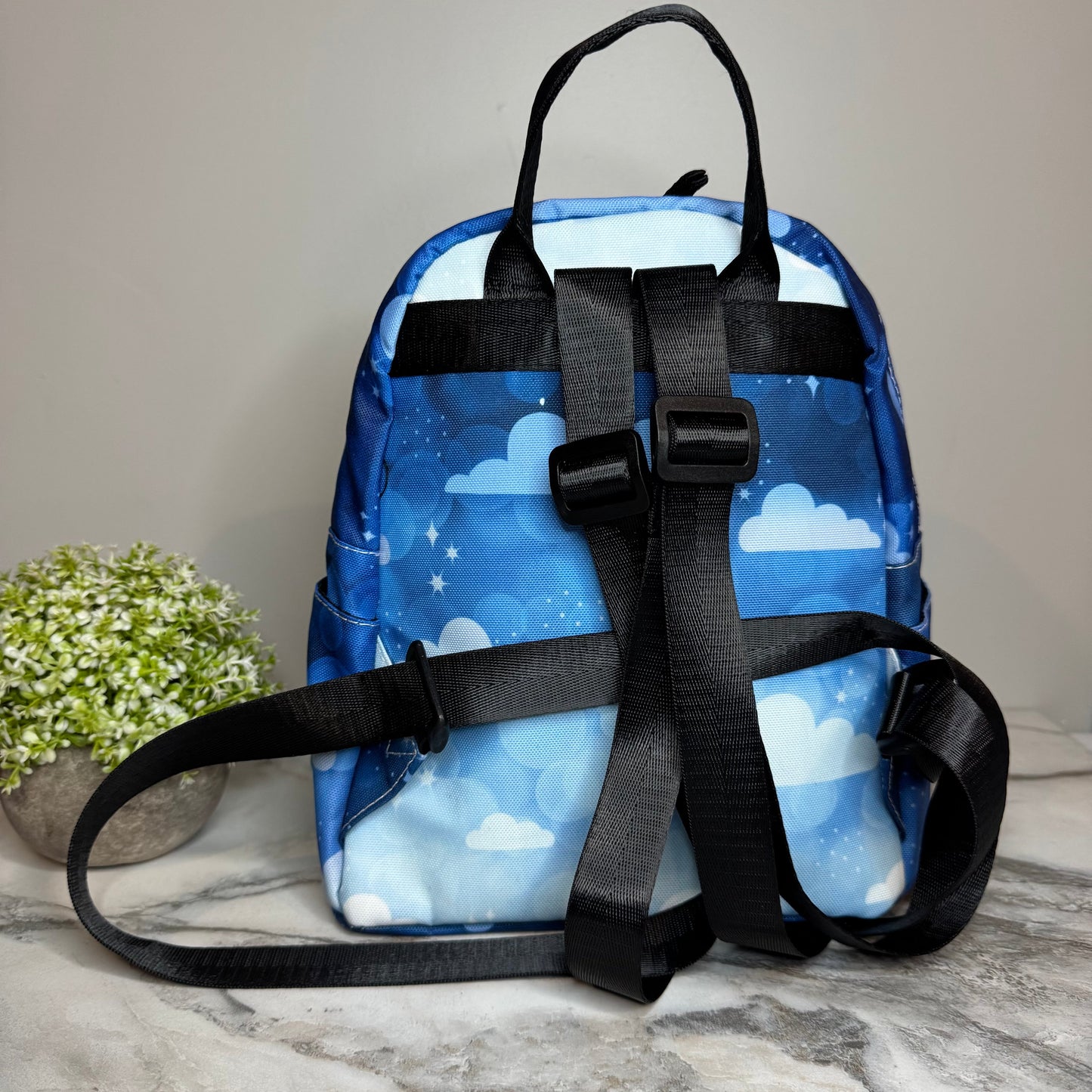 Mini Backpack - Blue Ombre Cloud