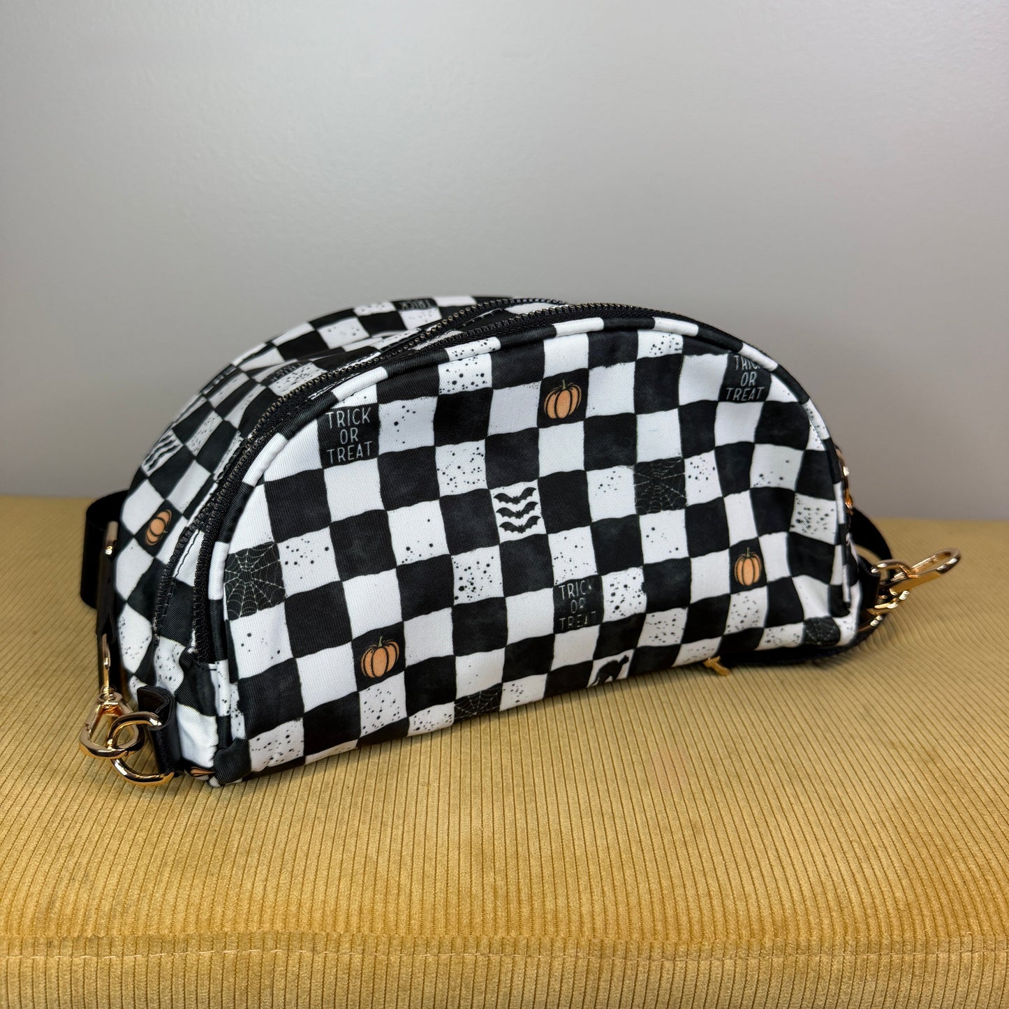 The Roni Nylon Crossbody - Halloween Fall Plaid Trick or Treat