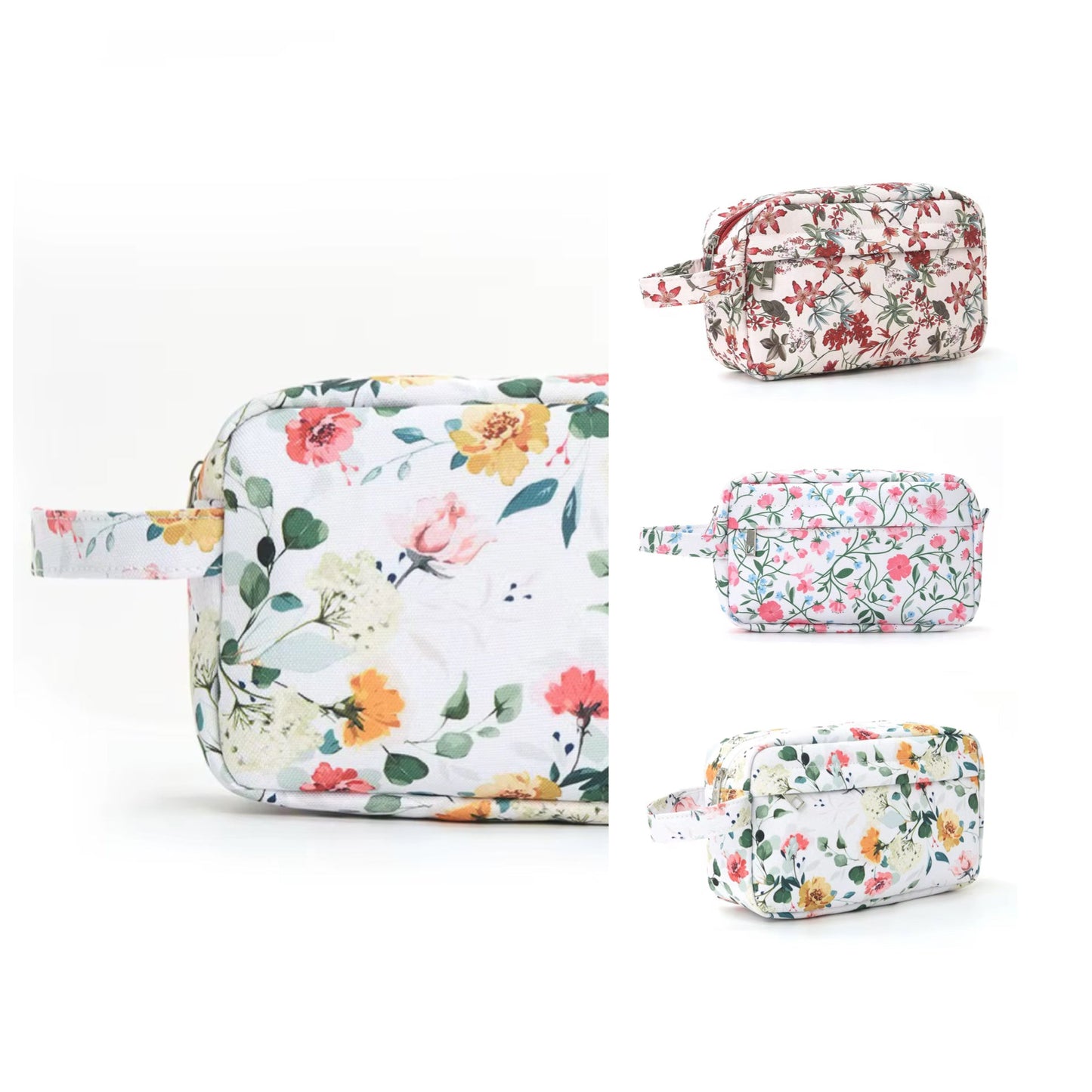 Rectangle Zip Pouch - Floral - PREORDER