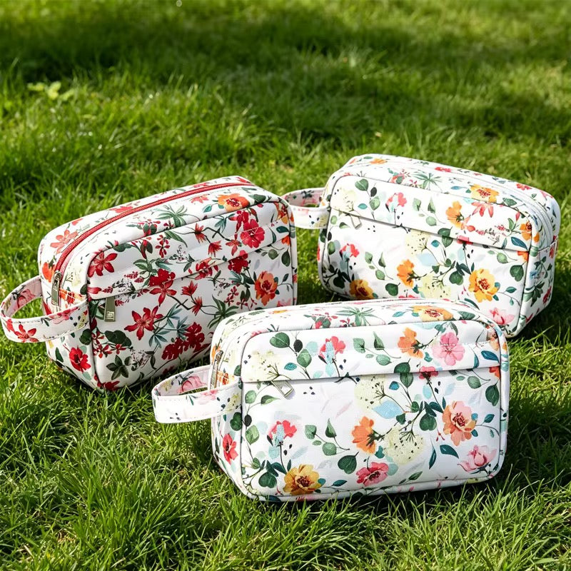 Rectangle Zip Pouch - Floral - PREORDER