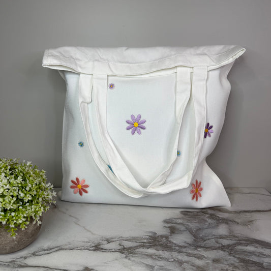 Tote Bag - Floral Patches