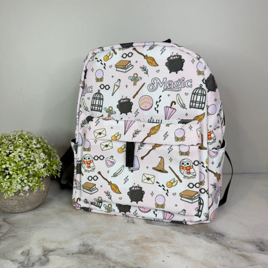 Mini Backpack - Magic Pink White