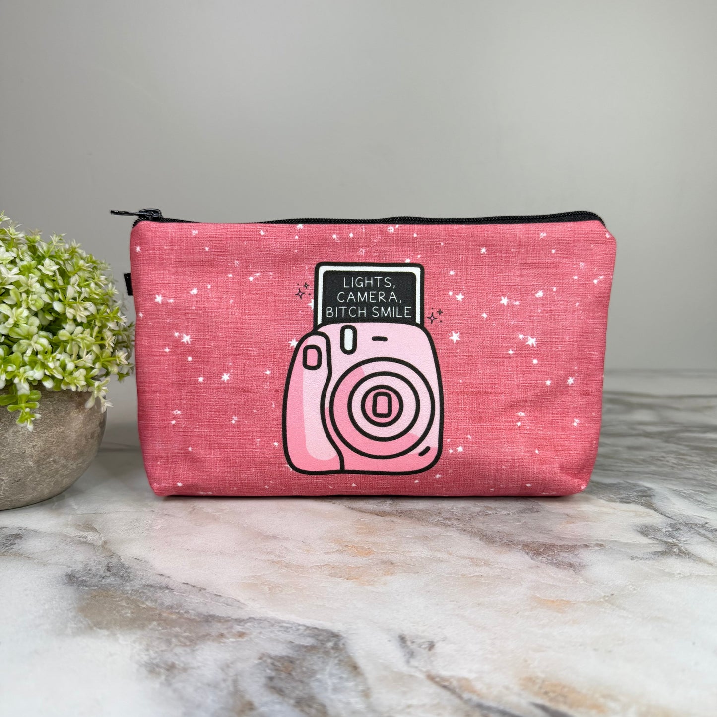 Pouch - Adult, Lights Camera Bitch Smile