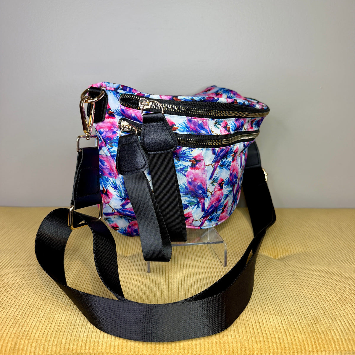 The Roni Nylon Crossbody - Cardinal
