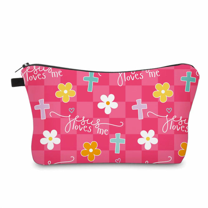 Pouch - Religious Pink Jesus Loves Me
