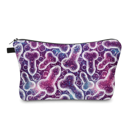 Pouch - Adult, Purple Glitter Penis