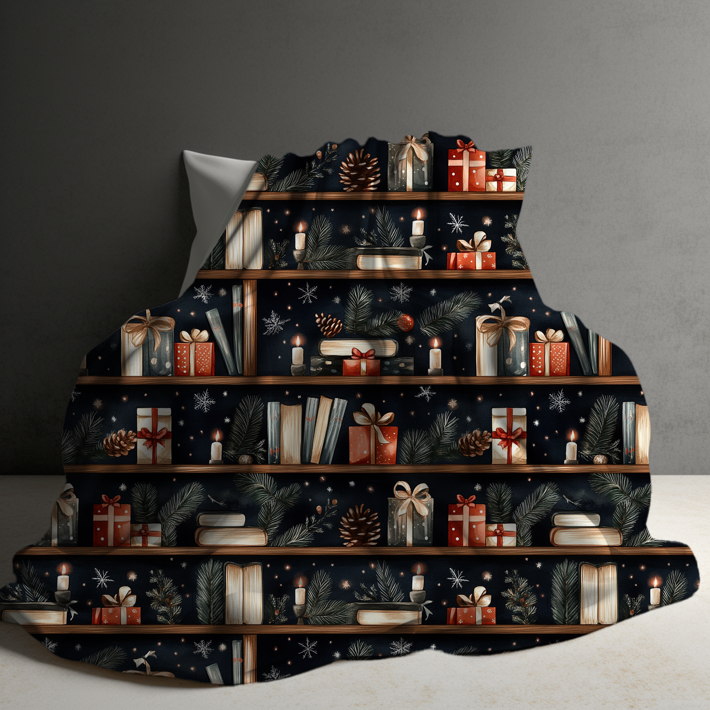 Blanket - Christmas - Gift Book Shelf