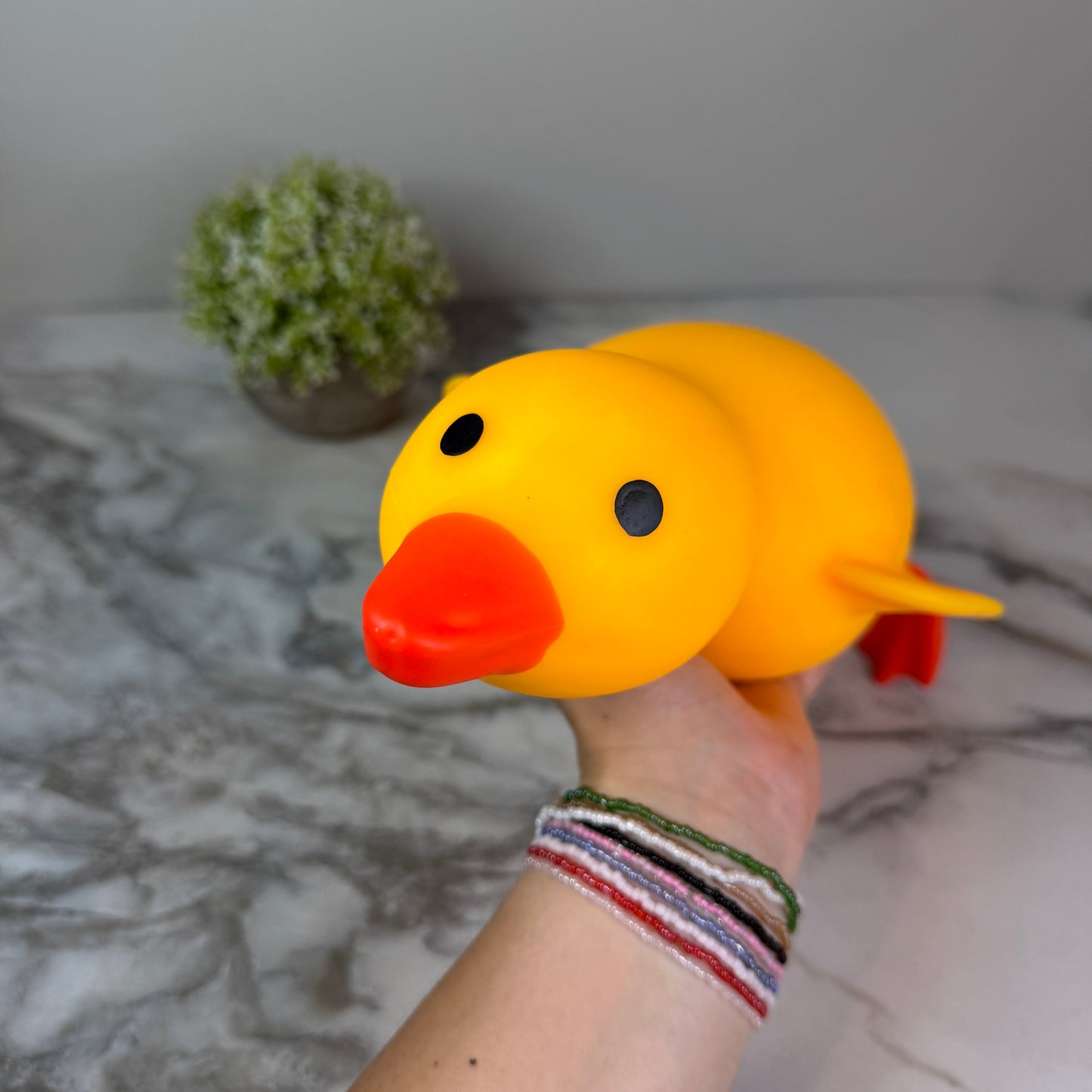 Squishy Toy - Laying Down Duck, Jumbo