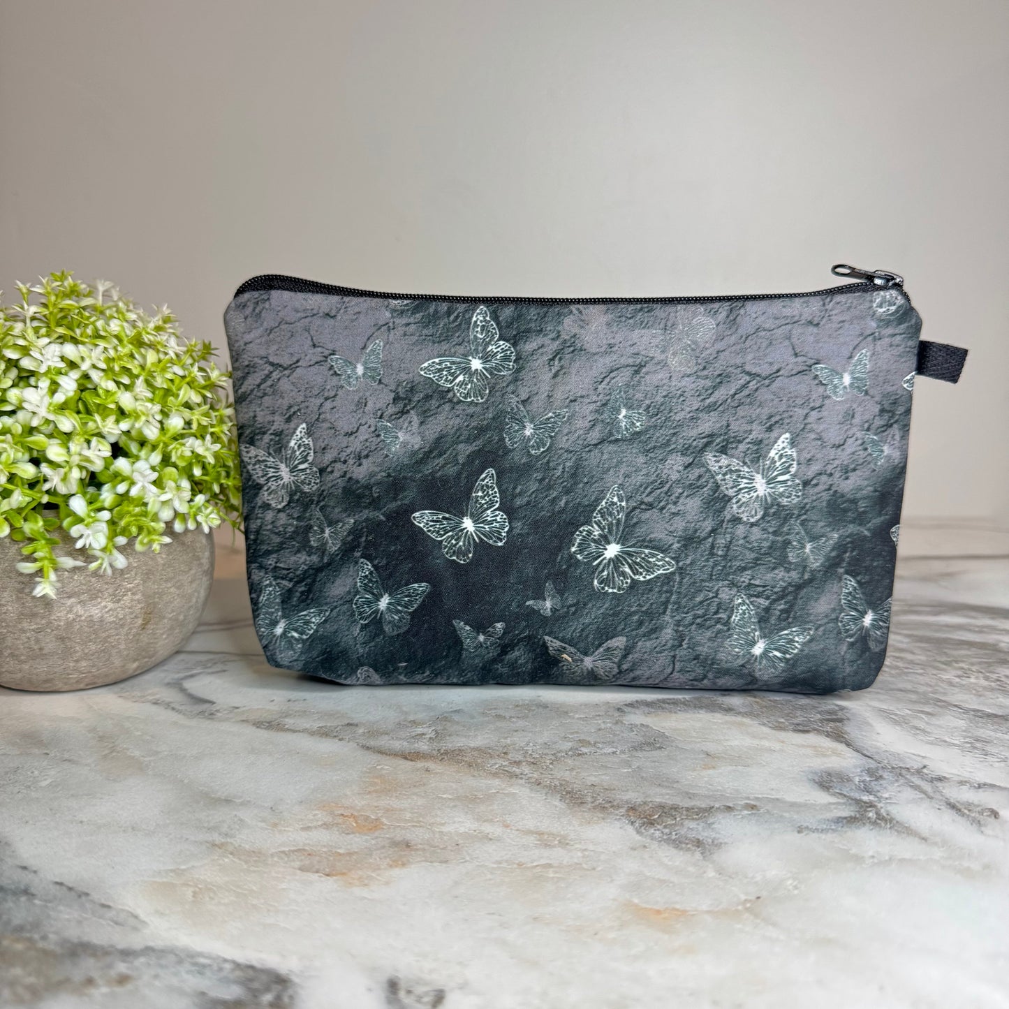 Pouch - Grey Butterfly
