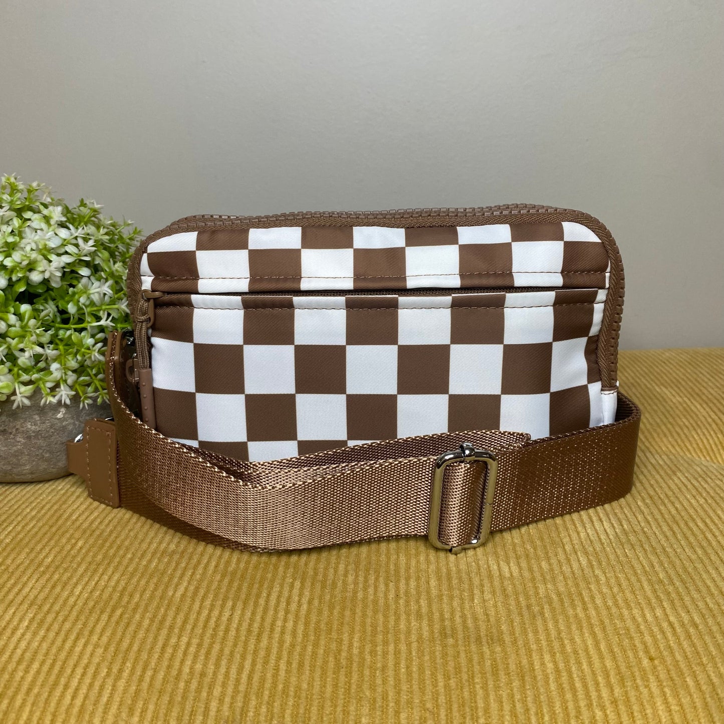 Remi - Nylon Crossbody Checkered - PREORDER