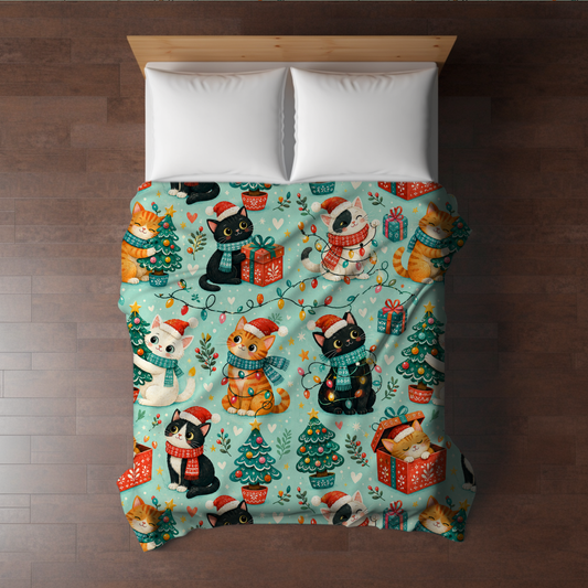 Blanket Christmas - Cats and Lights - PREORDER