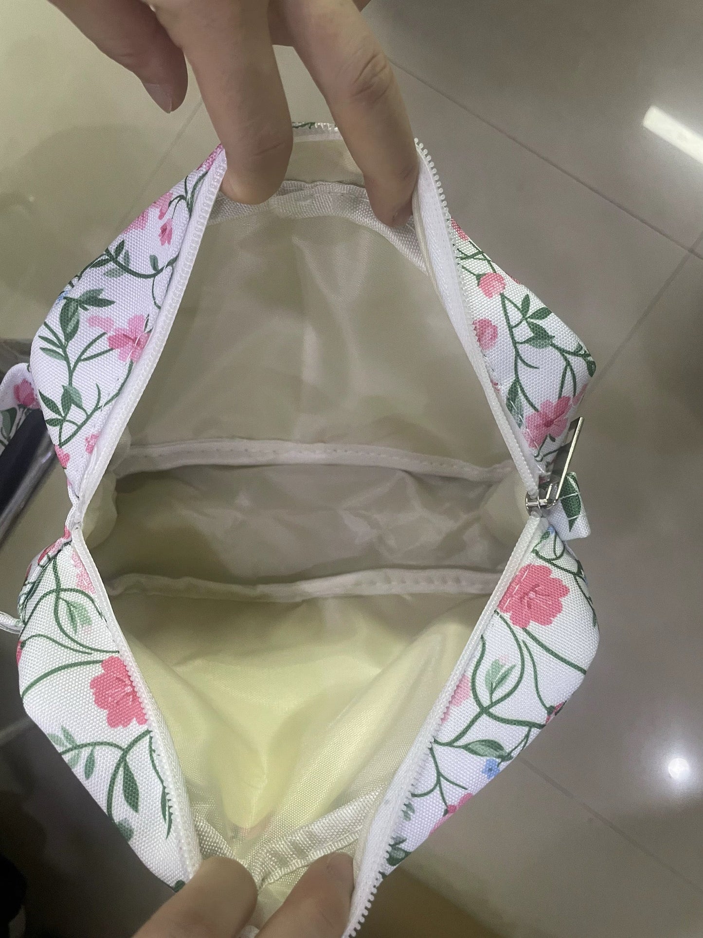 Rectangle Zip Pouch - Floral - PREORDER