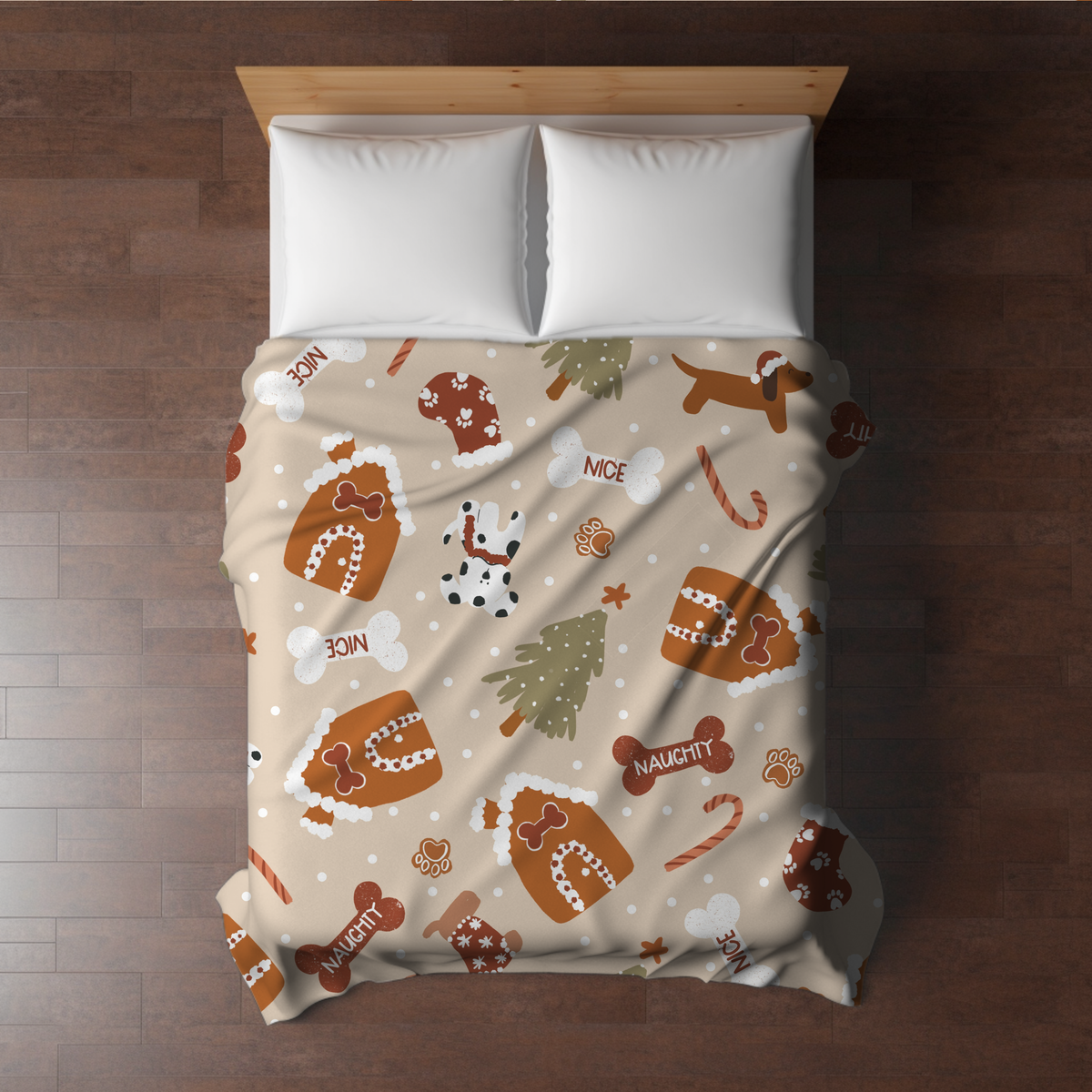 Blanket Christmas #42 - Dog Naughty Nice - PREORDER