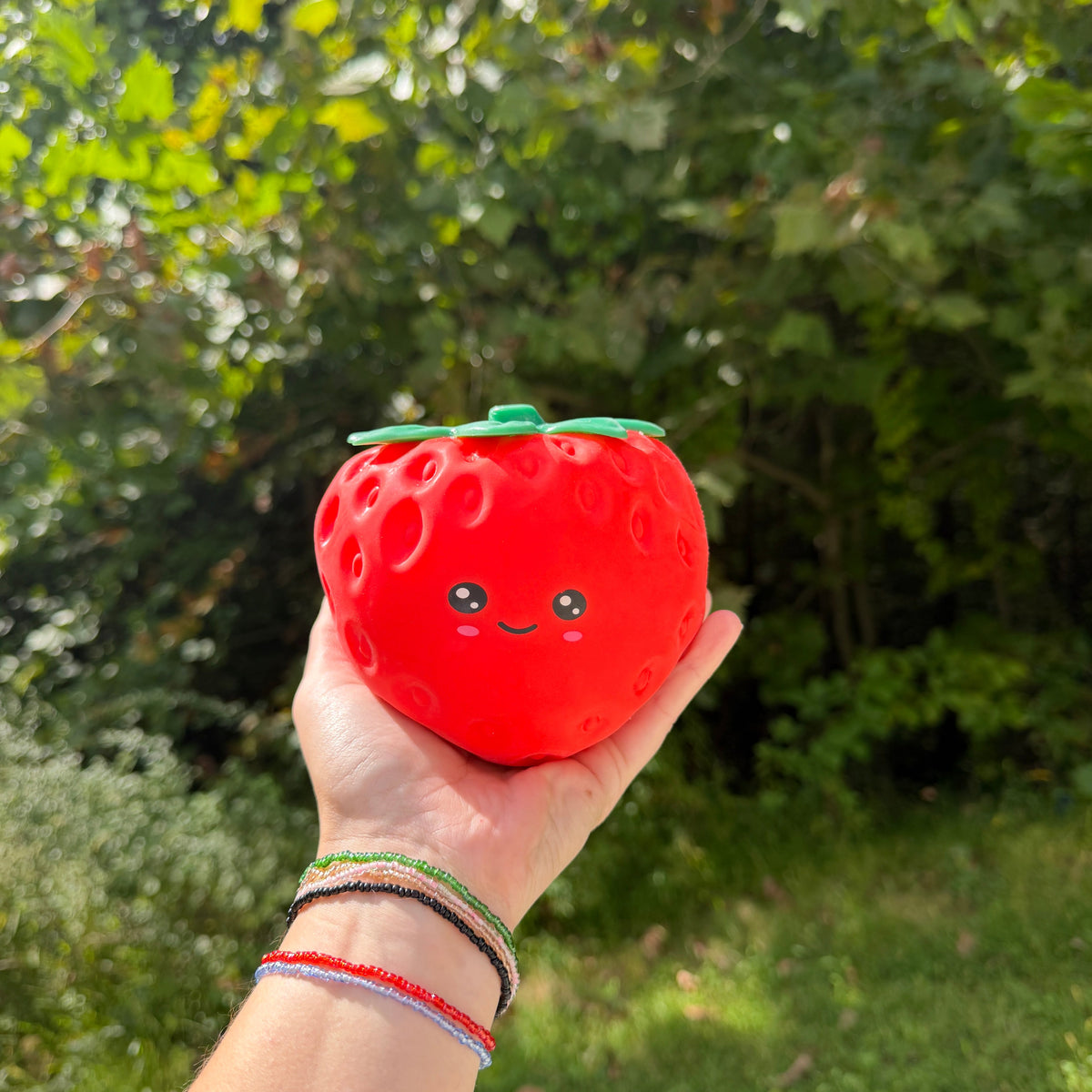 Squishy Toy - Jumbo Strawberry + Face