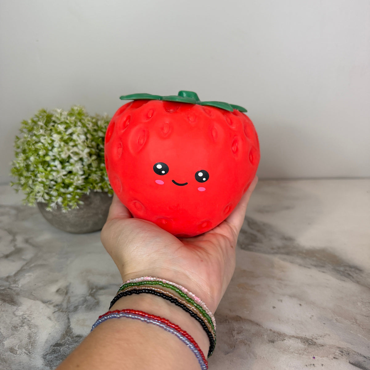 Squishy Toy - Jumbo Strawberry + Face