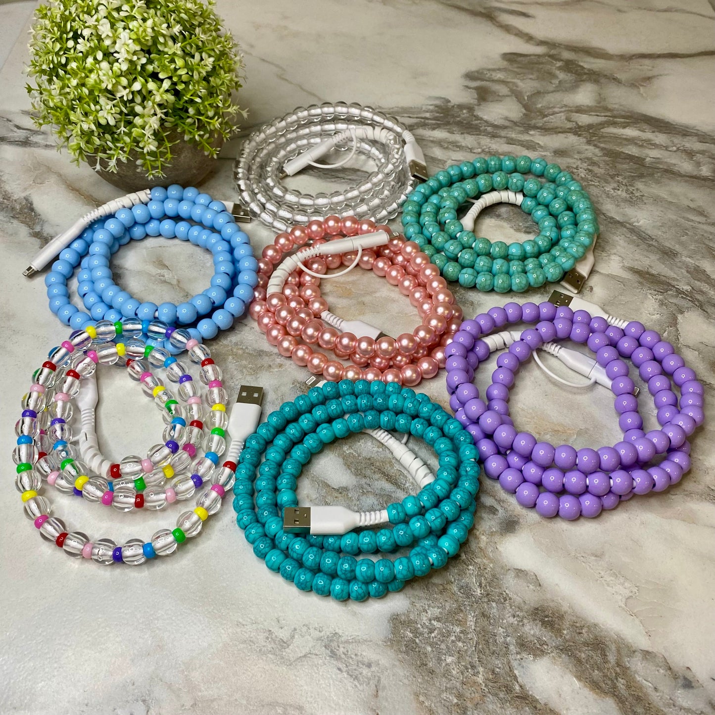 Charging Cord - Beaded #2 - PREORDER